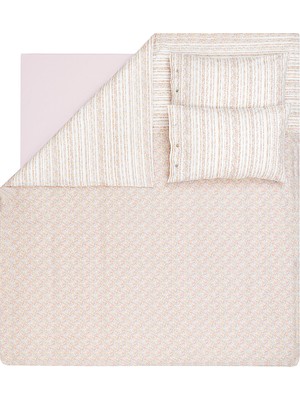 Yataş Santa Çift Kişilik Ranforce Nevresim Takımı - Pudra