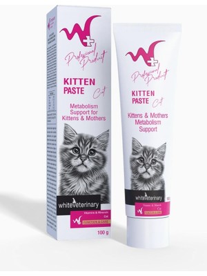 Braventa Collection W+ Whiteveterinay Kitten Paste 100 gr (Yavru ve Anne Kedi Macunu)