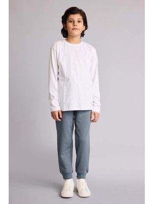 DeFacto Regular Fit Sweatshirt Kumaşı Pantolon Erkek Çocuk G0866A826SP
