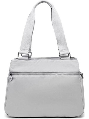 Smart Bags Krinkıl Kumaş Omuz Çantası BC 1125 - Açık Gri