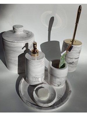 UltraMint Pratik ve Şık 4'lü Banyo Seti, Temizlik ve Düzen Için Ideal