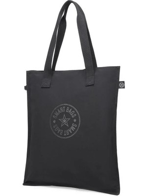 Smart Bags Büyük Boy Krinkıl Kumaş Omuz Çantası BC 3076 - Siyah