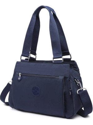 Smart Bags Krinkıl Kumaş Omuz Çantası BC 1125 - Lacivert
