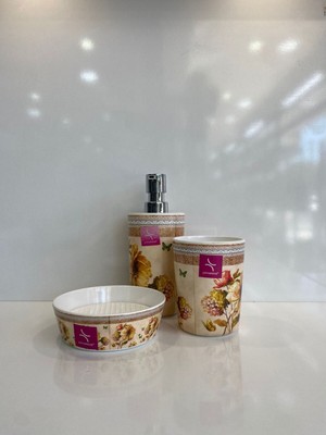 UltraMint 3'lü Set Sıvı Sabunluk ve Diş Fırçalığı, Şık ve Kullanışlı Tasarım