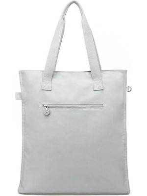 Smart Bags Büyük Boy Krinkıl Kumaş Omuz Çantası BC 3076 - Açık Gri