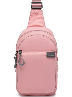 Smart Bags Ekstra Hafif Uniseks Bodybag Omuz Çantası BC 3145 - Pudra