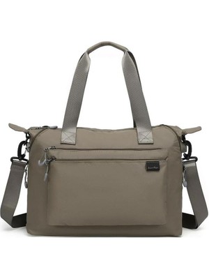Smart Bags Ekstra Hafif Kumaş Günlük Kadın Omuz Çantası BC 3139 - Kahve