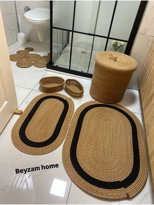 UltraMint Şık ve Çok Fonksiyonlu Banyo ve Ev Dekor Seti, 5 Parça Komple Paket