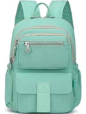 Smart Bags Krinkıl Kumaş Su Geçirmez Kadın Sırt Çantası BC 3168 - Açık Yeşil