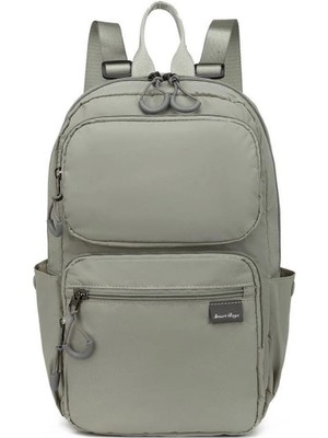 Smart Bags Extra Hafif Kumaş Uniseks Sırt Çantası BC 3142 - Açık Gri