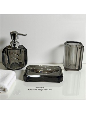 UltraMint 3'lü Sabunluk ve Diş Fırçalık Seti, Şık ve Kullanışlı Tasarım