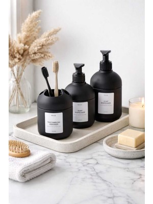 UltraMint Set ile Şık ve Kullanışlı 3 Parça Banyo Aksesuarları, Tarzınıza Uygun.