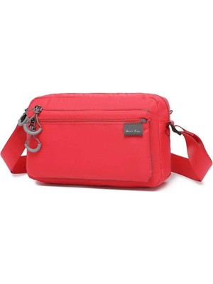 Smart Bags Ekstra Hafif Kumaş Postacı Çantası BC 3148 - Kırmızı
