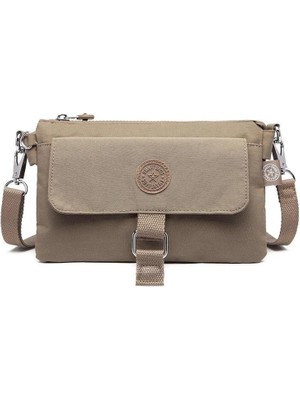 Smart Bags Krinkıl Kumaş Mini Çapraz Çanta BC 1147 - Açık Kahve