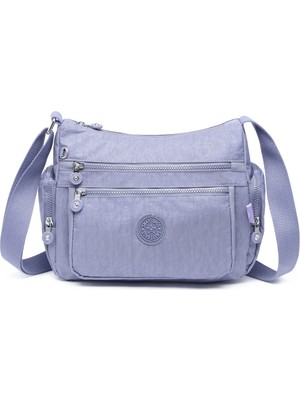 Smart Bags Krinkıl Kumaş Su Geçirmez Kadın Çapraz Çanta BC 1115 - Lila