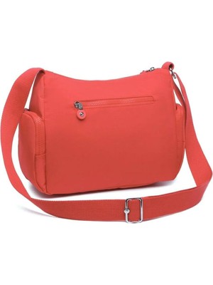 Smart Bags Krinkıl Kumaş Su Geçirmez Kadın Çapraz Çanta BC 1115 - Nar