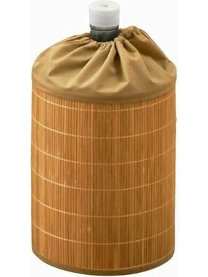 Braventa Collection Orret Home Hasır Bambu Damacana Kılıfı – 53X42 cm El Örgüsü Hasır Damacana Örtüsü, Estetik Su Damaca