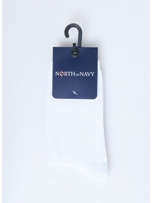 North Of Navy Beyaz Kadın Soket Çorap K-Soket.