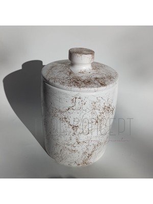 UltraMint Gold Desenli Şık Çöp Kovası, Dayanıklı ve Pratik Kullanım Sağlar