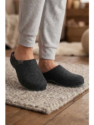 Gezer Feichtingen Kadın Kışlık Keçe Rahat Taban Ev Bahçe Terlik