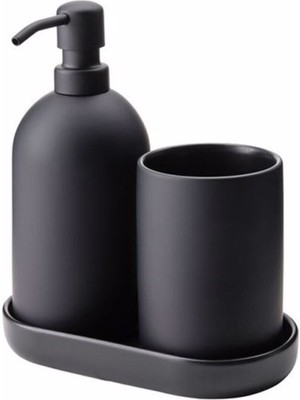 UltraMint Şık Siyah Banyo Seti, Rahat ve Kullanışlı, Premium Kalite