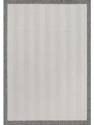 Dekoset Sisal Krem Gri-Halı Salon, Oda, Koridor Halısı- Kaymaz Taban Yıkanabilir Kilim