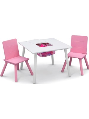 Braventa Collection Delta Children Çocuk Masa ve Sandalye Seti, Saklamalı (2 Sandalye Dahil)