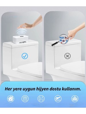 UltraMint Temassız Otomatik Klozet Sifon Sensörü, Akıllı Fotoselli Wc Sensörü