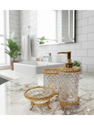 UltraMint Şeffaf ve Parlak Banyo Aksesuarı, Şık ve Modern Tasarım ile Kullanımda Kolaylık