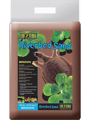 Braventa Collection Exo Terra Riverbed Kumu, Akvaryum Substratı, Doğal Kum, Su Kaplumbağaları Için Mükemmel Substrat, Çö