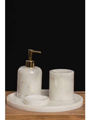 UltraMint Şık ve Dayanıklı Mermer Banyo Seti, Modern Tasarım ve Fonksiyonellik