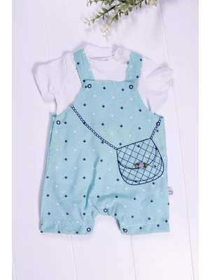 Hazego Canta Desenli Badili Kız Bebek Tulumu