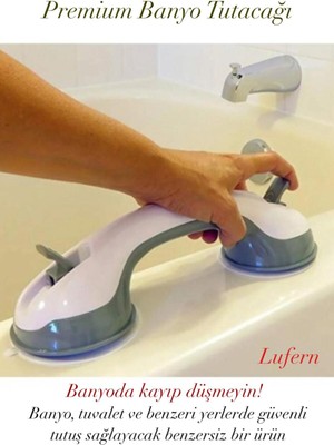 UltraMint Pratik ve Güvenli Banyo Tutacağı, Vantuzlu, Dayanıklı ve Kolay Monte Edilir