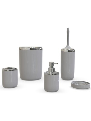 UltraMint Lima Xl Krom Dekorlu Banyo Seti, Şık ve Fonksiyonel Tasarım