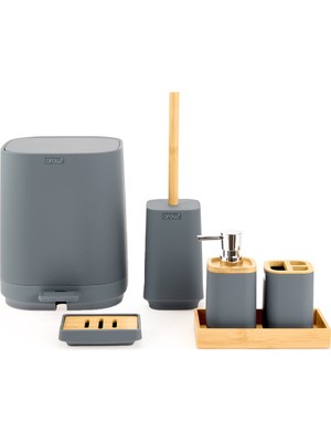 UltraMint Şık 6 Parça Akrilik Banyo Seti, Modern ve Işlevsel Tasarım