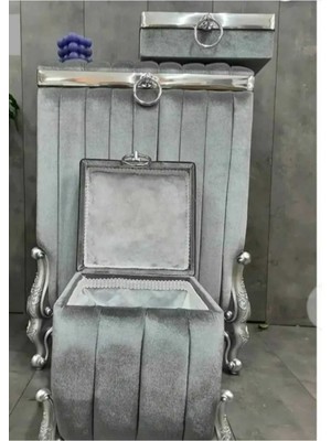 UltraMint Pratik 3'lü Mdf Çamaşır Sepeti Seti, Şık ve Kullanışlı Depolama Çözümü