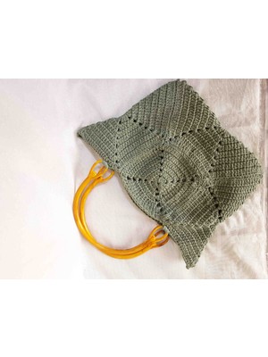 Lal Dizayn El Yapımı Motifli Ahşap Askı Omuz Çanta