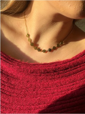 Luciaonline Çelik Smiley Kolye