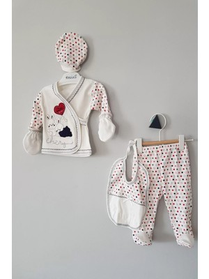 Hazego Erkek Bebek Kutulu Tavşan 5li Zıbın Seti