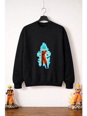 Petite Pati Dragon Ball Goku 14  Sweatshirt (3 Iplik %100 Pamuk)