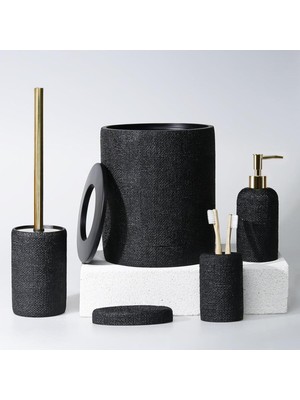 UltraMint Modern Siyah Banyo Seti, Şık ve Fonksiyonel Tasarım