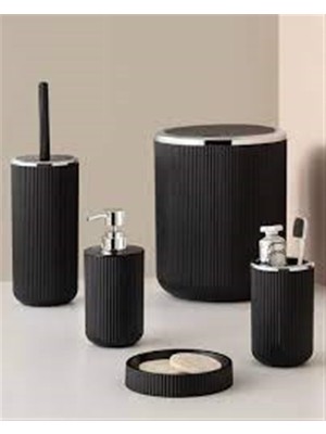 UltraMint Şık ve Modern 5'li Banyo Seti, Krom Detaylar, Şık Tasarım