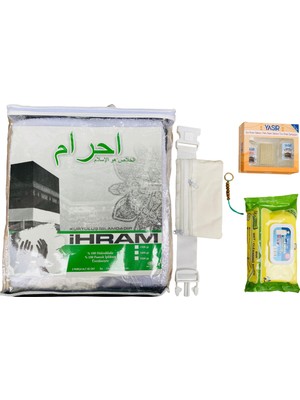 UltraMint Hac-Umre Ihram Seti: Takım, Para Kemeri, Sabun, Mendil, Tesbih