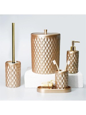 UltraMint Parlak Banyo Seti Vizon, Şık ve Kullanışlı Dekoratif Ürün