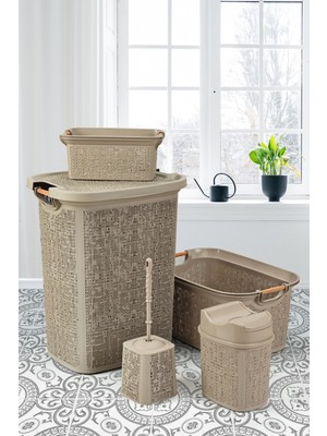 UltraMint Pratik 5 Parça Banyo Seti, Şık ve Kullanışlı Tasarım