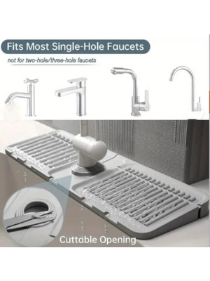 UltraMint Lavabo Altı Sızdırmaz Slikon Mat, Musluk Kenarı Için Güçlü Koruma