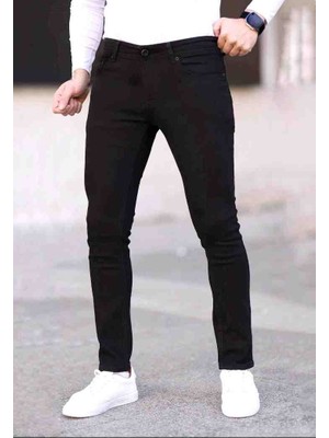 Erkek Regular Fit Likralı Boru Paça Kot Pantolon