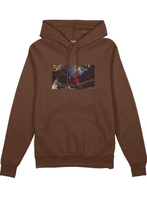 The Lucid Lab Michael Jordan Chicago Bulls 1997 Oversize Hoodie- Kahverengi