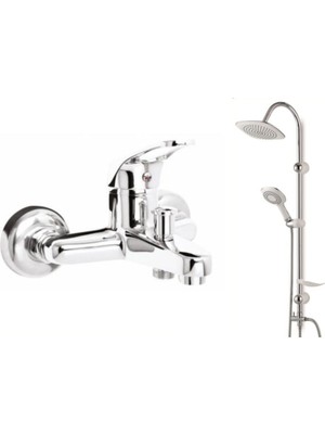 UltraMint 40'lık Banyo Bataryası ve Lüks Yağmurlama Duş Takımı Seti