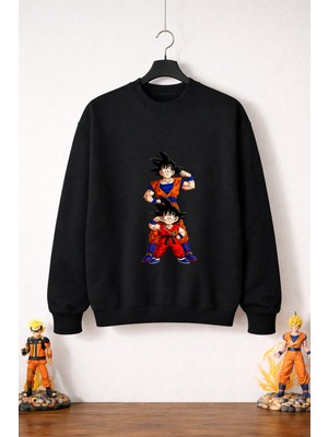 Petite Pati Dragon Ball Goku 9  Sweatshirt (3 Iplik %100 Pamuk)